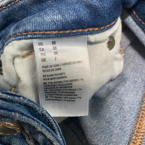 American eagle denim shorts, size 00 - Picture 5 of 5